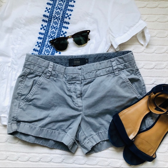 J. Crew | Blue/Grey | Chino Shorts - Picture 1 of 3